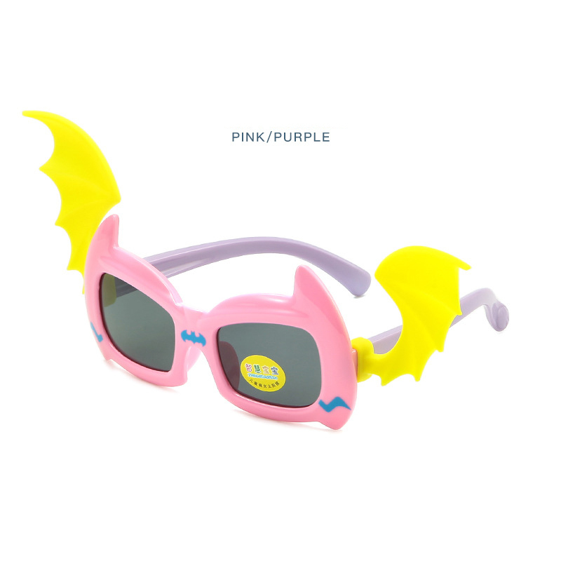 New BAT polarizing sunglasses for children UV sunglasses for boys and girls photo glasses trend