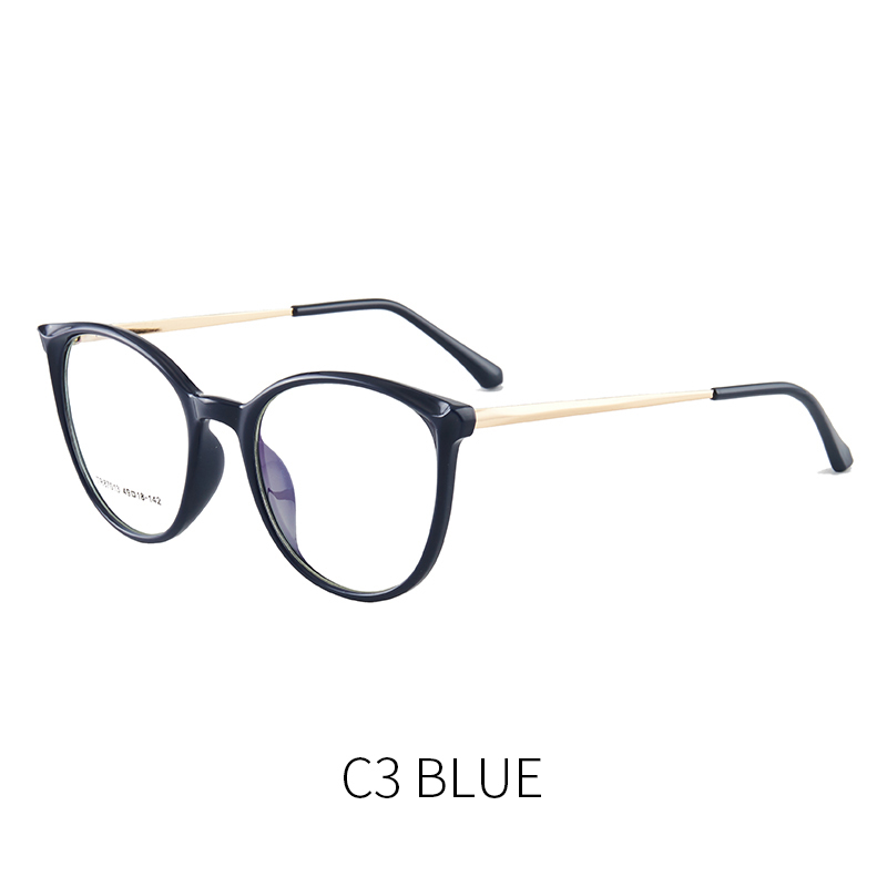 2023 new luxury cateye shaped photochromic anti blue light glasses for woman TR87013