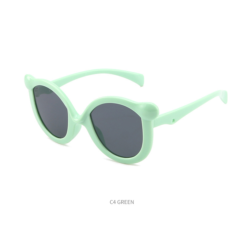 Children's sunglasses Boys and girls personality playful cat eye UV protective sunglasses Fashion wear glasses