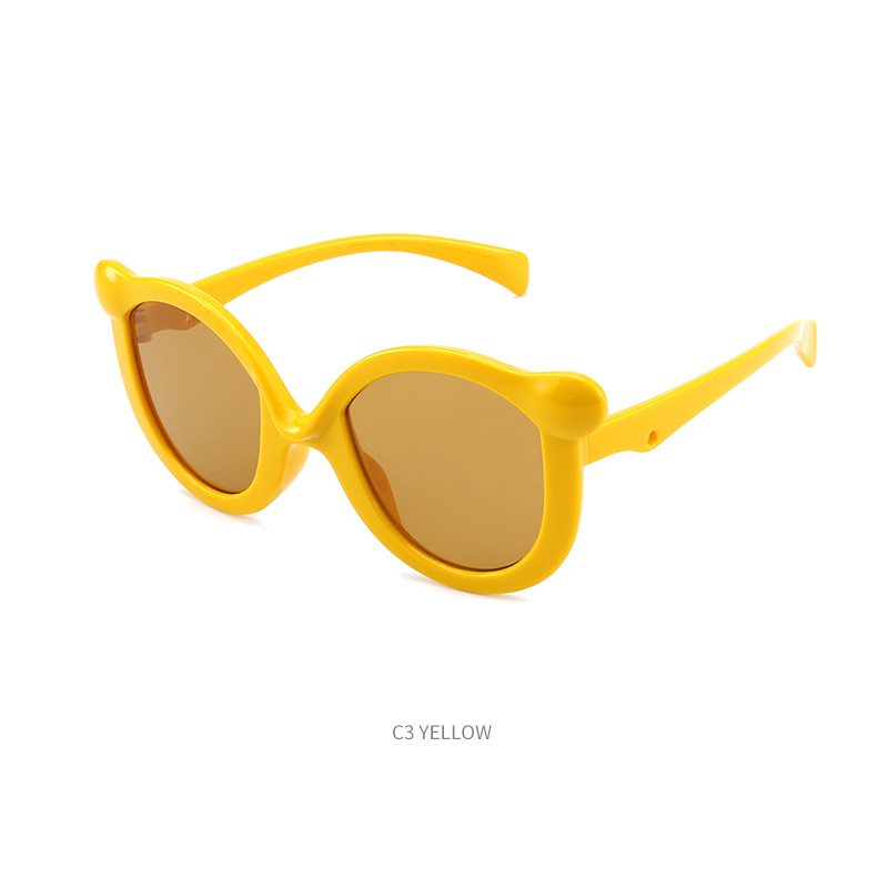 Children's sunglasses Boys and girls personality playful cat eye UV protective sunglasses Fashion wear glasses
