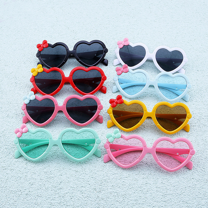 Fashion children's sunglasses girls boys UV protection sun protection love sunglasses manufacturers wholesale glasses