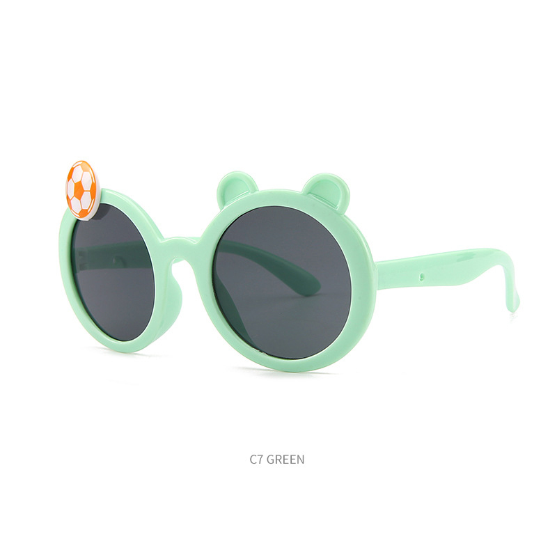 Fashionable children's sunshade sunglasses can love card ventilated baby sunglasses children's UV protection glasses