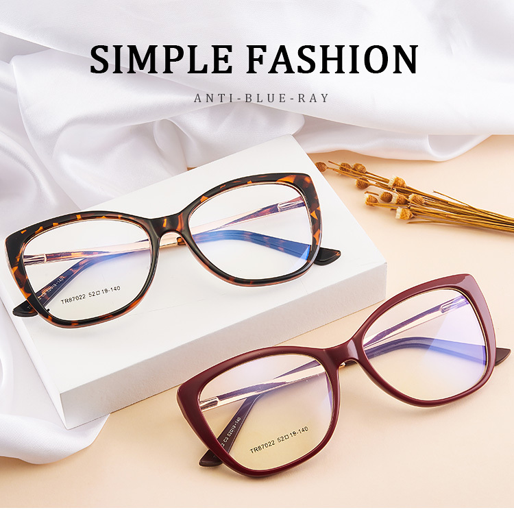 Hot Sell Fashion High Quality Eyeglasses TR90 Frame glasses Blue Light Blocking Glasses