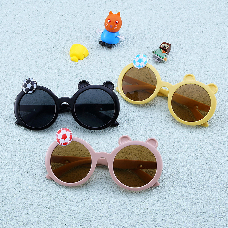 Fashionable children's sunshade sunglasses can love card ventilated baby sunglasses children's UV protection glasses