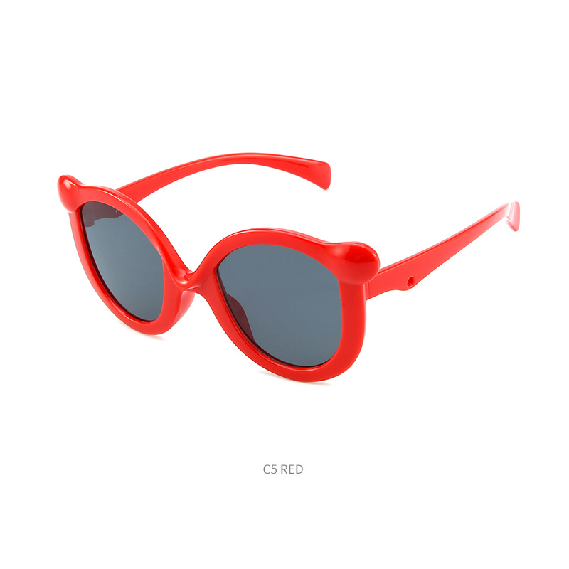 Children's sunglasses Boys and girls personality playful cat eye UV protective sunglasses Fashion wear glasses