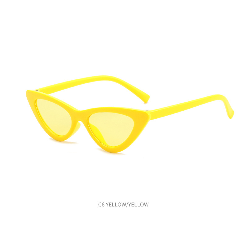 Fashion children's cartoon cat eye sunglasses candy color cute children's glasses UV protection baby sunglasses wholesale