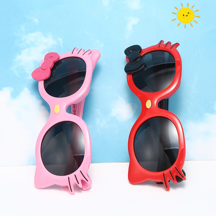 Summer new cute children's sunglasses baby cat sunshades personality cartoon sunshade glasses
