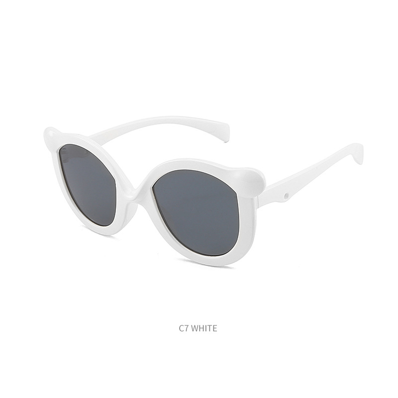 Children's sunglasses Boys and girls personality playful cat eye UV protective sunglasses Fashion wear glasses