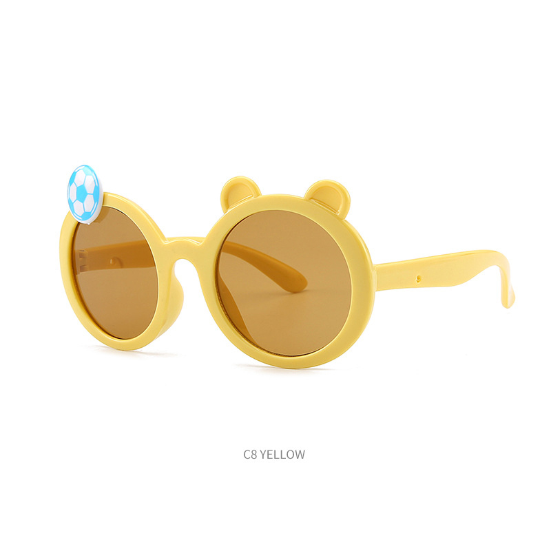 Fashionable children's sunshade sunglasses can love card ventilated baby sunglasses children's UV protection glasses