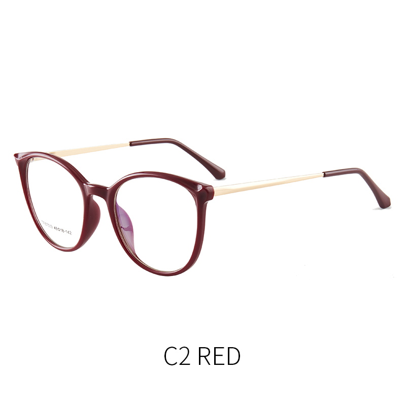 2023 new luxury cateye shaped photochromic anti blue light glasses for woman TR87013