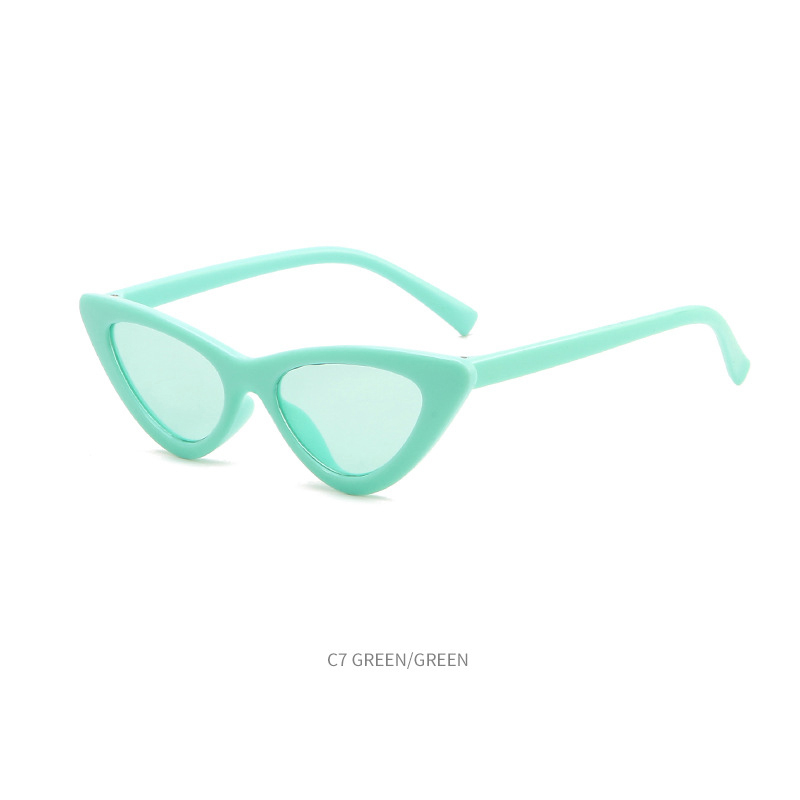 Fashion children's cartoon cat eye sunglasses candy color cute children's glasses UV protection baby sunglasses wholesale