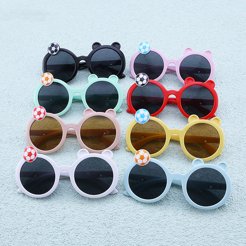 Fashionable children's sunshade sunglasses can love card ventilated baby sunglasses children's UV protection glasses
