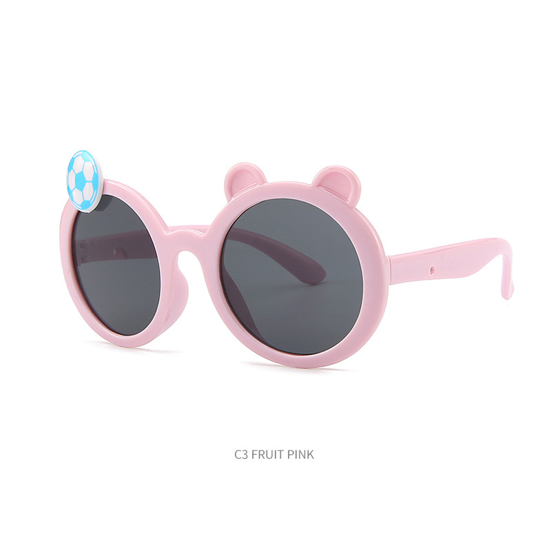Fashionable children's sunshade sunglasses can love card ventilated baby sunglasses children's UV protection glasses