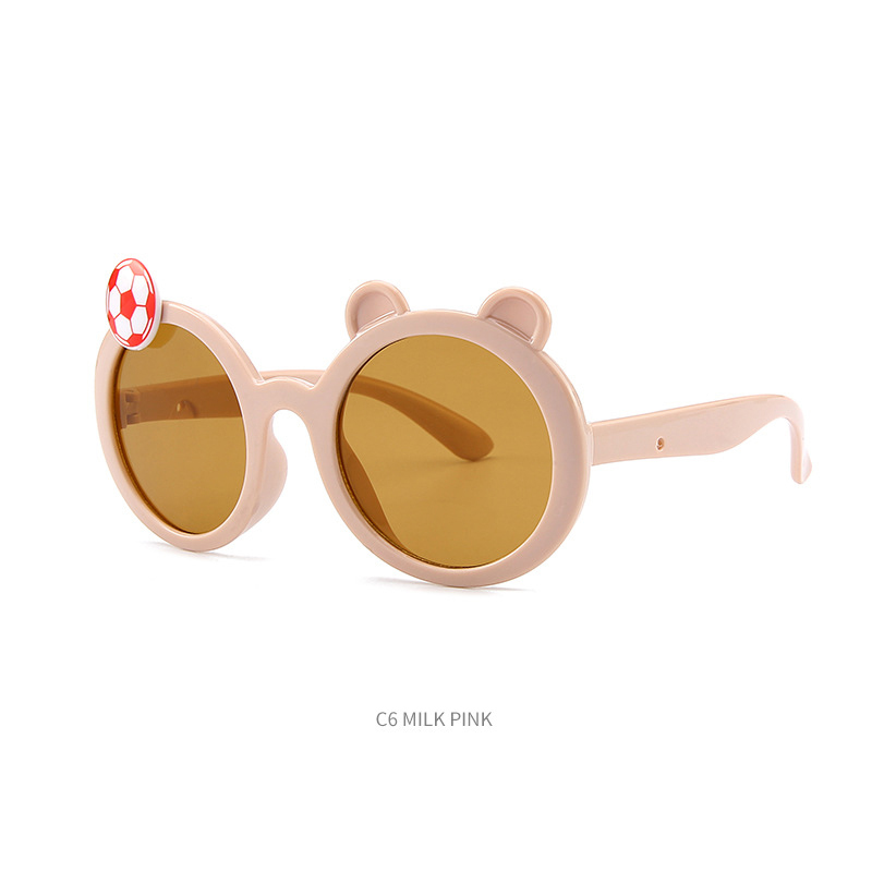 Fashionable children's sunshade sunglasses can love card ventilated baby sunglasses children's UV protection glasses