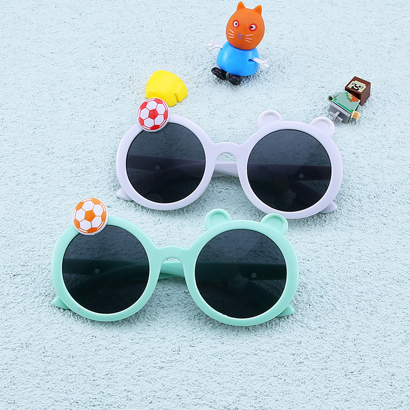 Fashionable children's sunshade sunglasses can love card ventilated baby sunglasses children's UV protection glasses