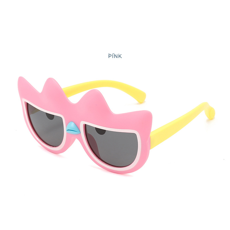 New fashion children's sunglasses UV sunglasses Kids cartoon cute sunshade sunscreen glasses