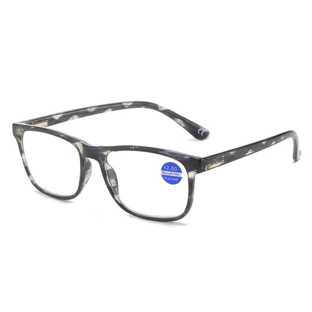 Anti-Blue Light Fashion Reading Glasses Wholesale HD Square Frame Men and Women Elderly Reading Glasses for The Elderly