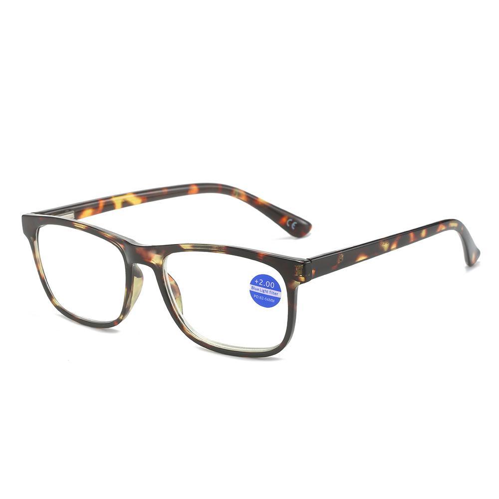 Anti-Blue Light Fashion Reading Glasses Wholesale HD Square Frame Men and Women Elderly Reading Glasses for The Elderly