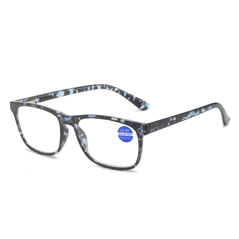 Anti-Blue Light Fashion Reading Glasses Wholesale HD Square Frame Men and Women Elderly Reading Glasses for The Elderly