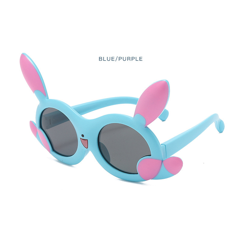 Summer new Flash Cat children's sunglasses Cartoon wind UV protection sunglasses children's sunshade glasses