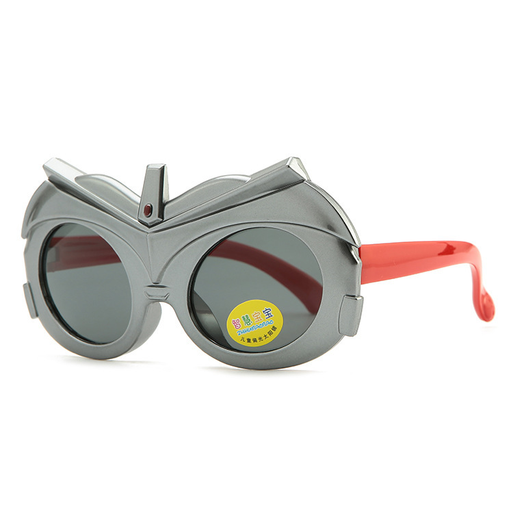 Smart baby children's polarizing sunglasses Ultraman baby sunglasses UV protection cartoon glasses selling