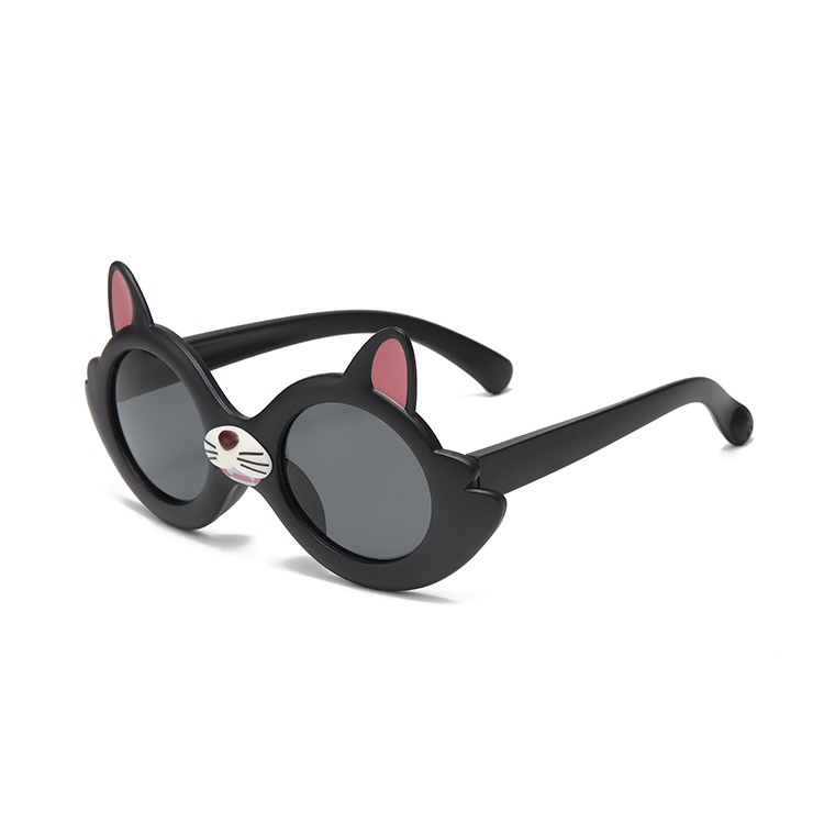 Children's polarizing sunglasses Cartoon kitten cute baby sunglasses UV protection girls toy glasses