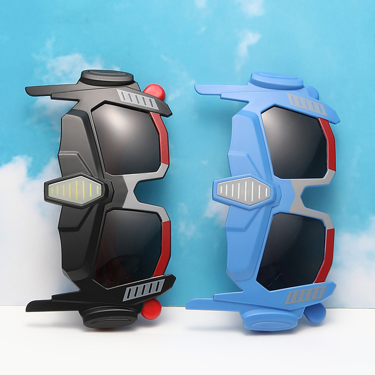 Children's polarized sunglasses UV protection cartoon Transformers baby soft silicone toy glasses Sunglasses for girls
