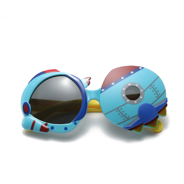 Fashion polarizing Flip sunglasses UV-proof polarizing sunglasses for girls Cartoon boys Baby sunglasses silicone