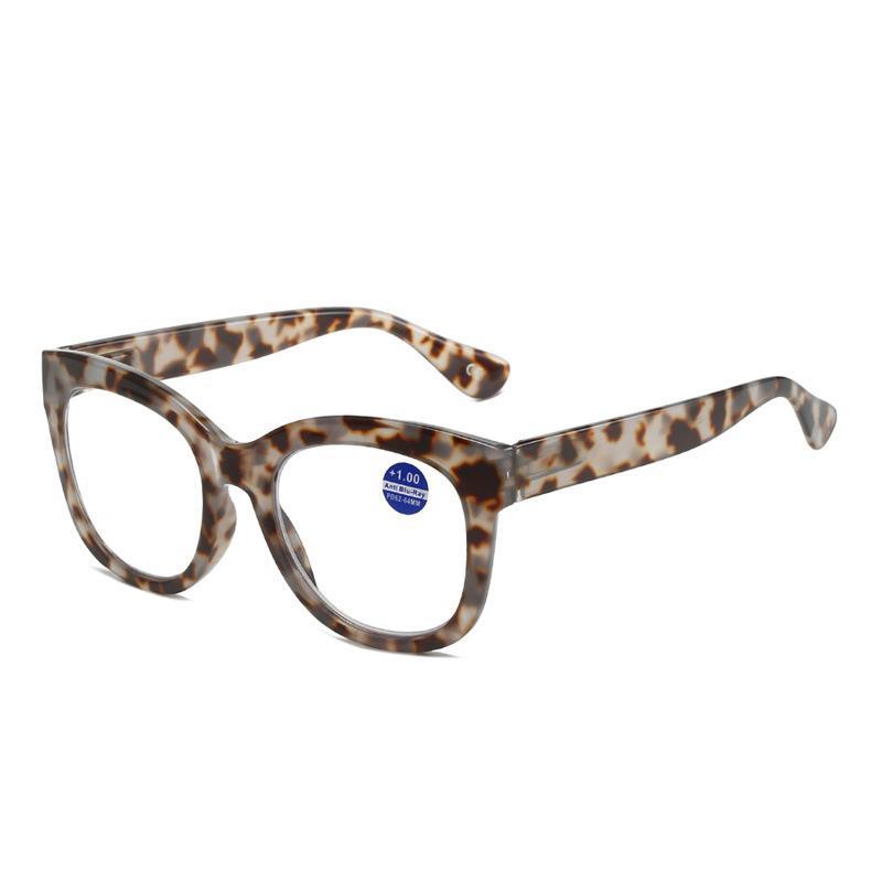 Big Frame Fashion Anti-Blue Retro Reading Glasses for Women Middle-Aged and Elderly Men Farsighted Reading Glasses Wholesale