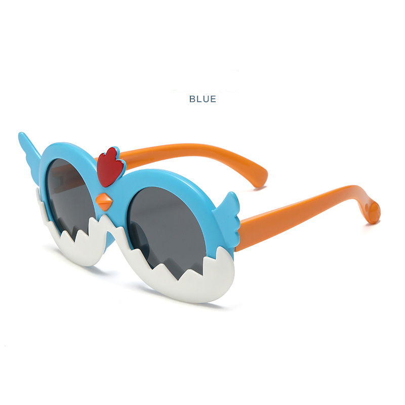 Fashion children's silicone environmentally friendly polarized sunglasses Girls sunglasses UV protection cute cartoon boy