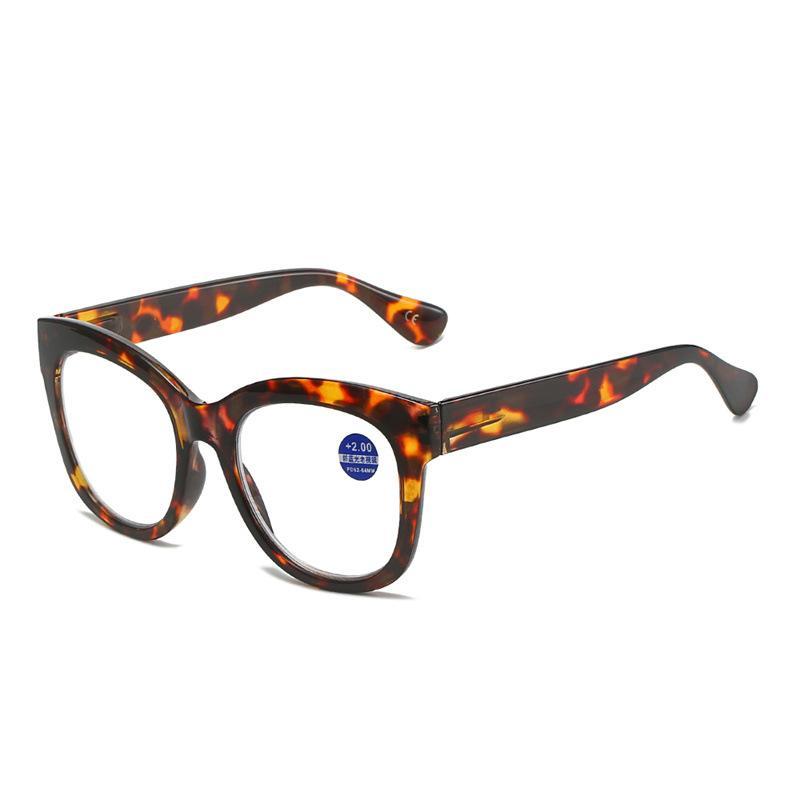 Big Frame Fashion Anti-Blue Retro Reading Glasses for Women Middle-Aged and Elderly Men Farsighted Reading Glasses Wholesale