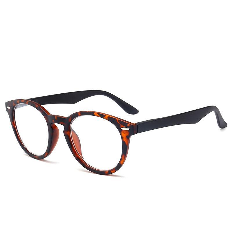 New PC Full-Frame Reading Glasses HD Resin Rice Nail Reading Glasses for The Elderly Spring Foot Silk Reading Glasses