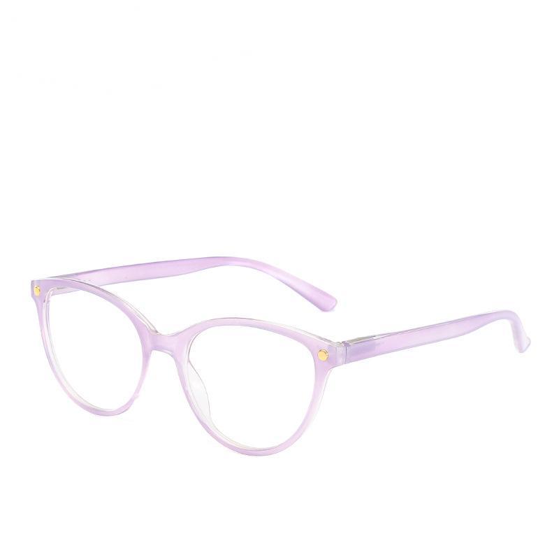 Fashion Reading Glasses Women Round Frame Comfortable Simple Reading Glasses Hyperscope HD Resin