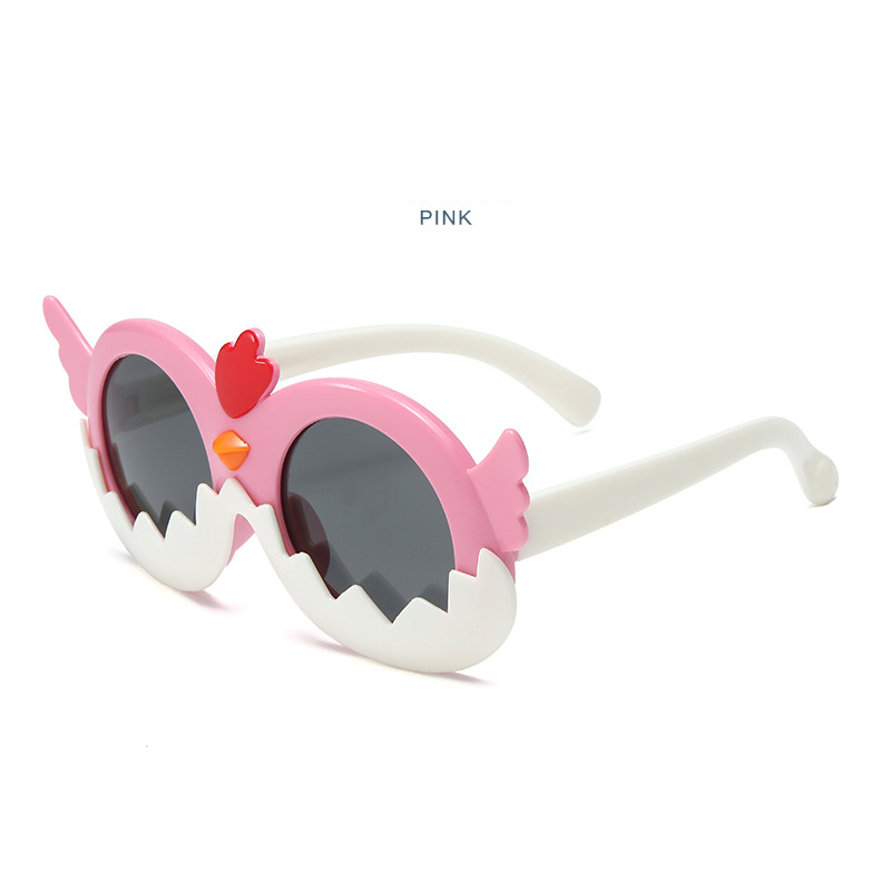 Fashion children's silicone environmentally friendly polarized sunglasses Girls sunglasses UV protection cute cartoon boy