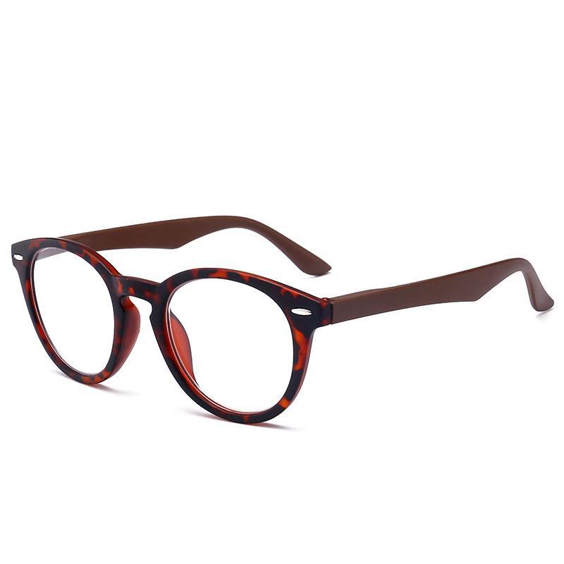 New PC Full-Frame Reading Glasses HD Resin Rice Nail Reading Glasses for The Elderly Spring Foot Silk Reading Glasses