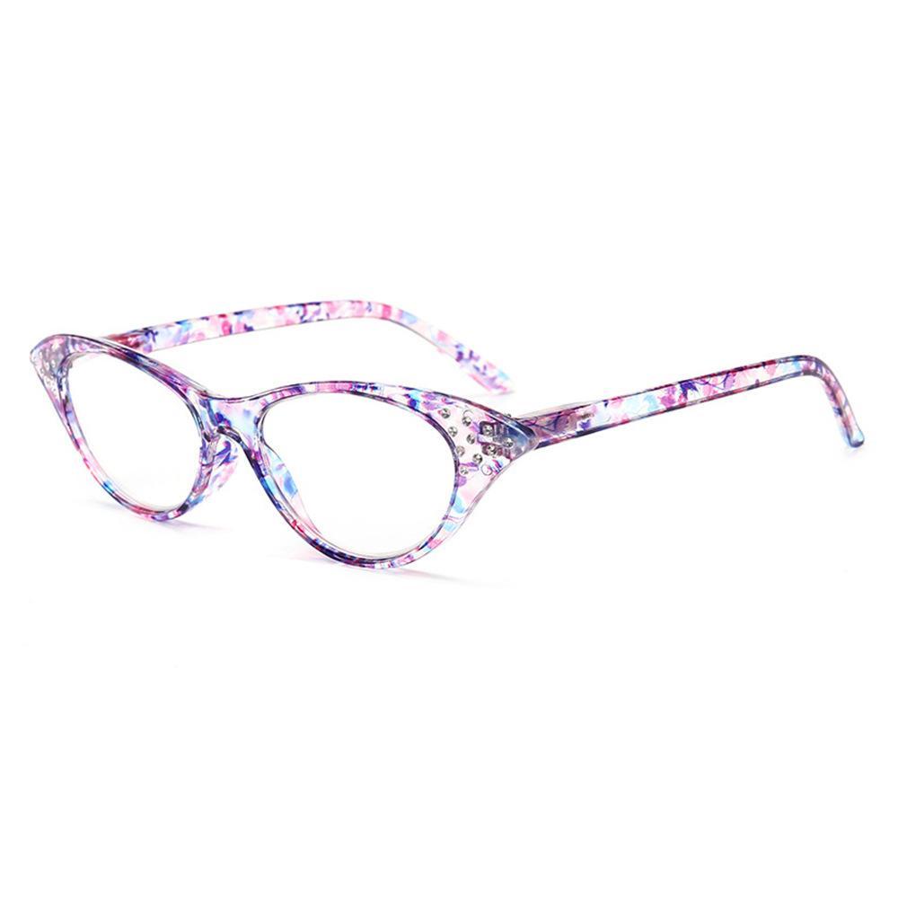 PC High Definition Reading Glasses Fashion Cat-Eye Presbyopia Glasses for Men and Women High Definition Reading Glasses