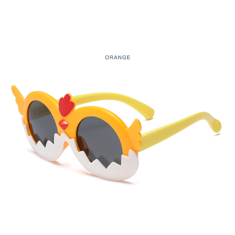 Fashion children's silicone environmentally friendly polarized sunglasses Girls sunglasses UV protection cute cartoon boy