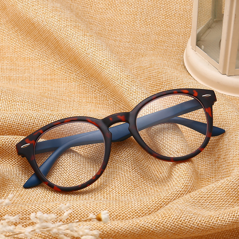 New PC Full-Frame Reading Glasses HD Resin Rice Nail Reading Glasses for The Elderly Spring Foot Silk Reading Glasses