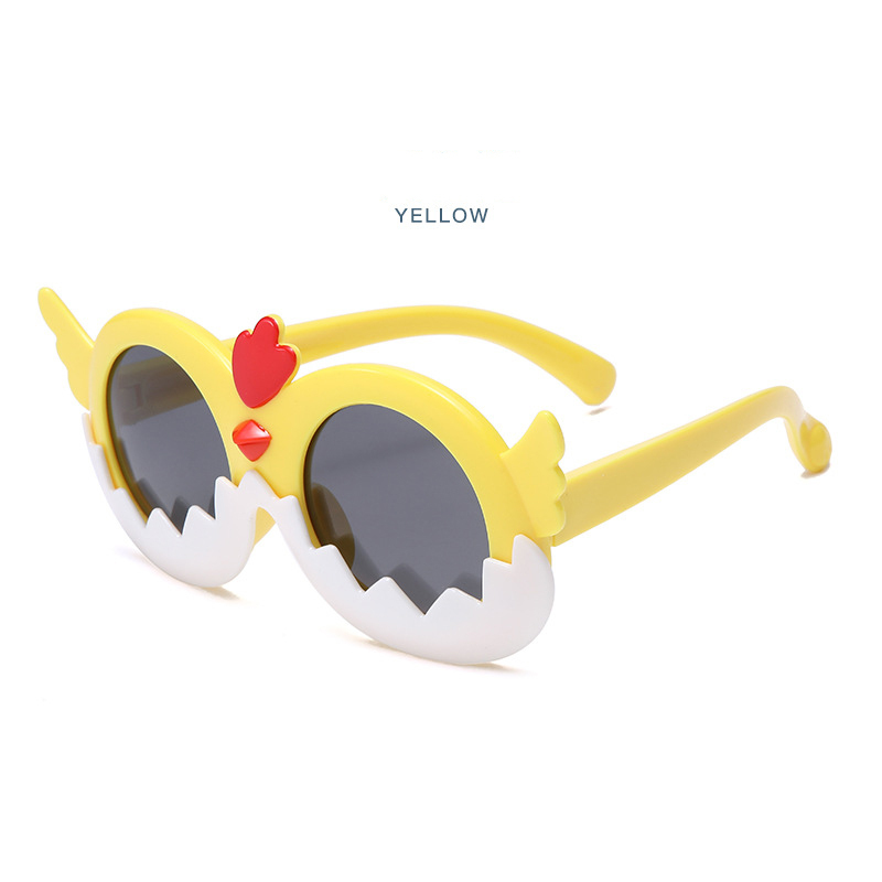 Fashion children's silicone environmentally friendly polarized sunglasses Girls sunglasses UV protection cute cartoon boy