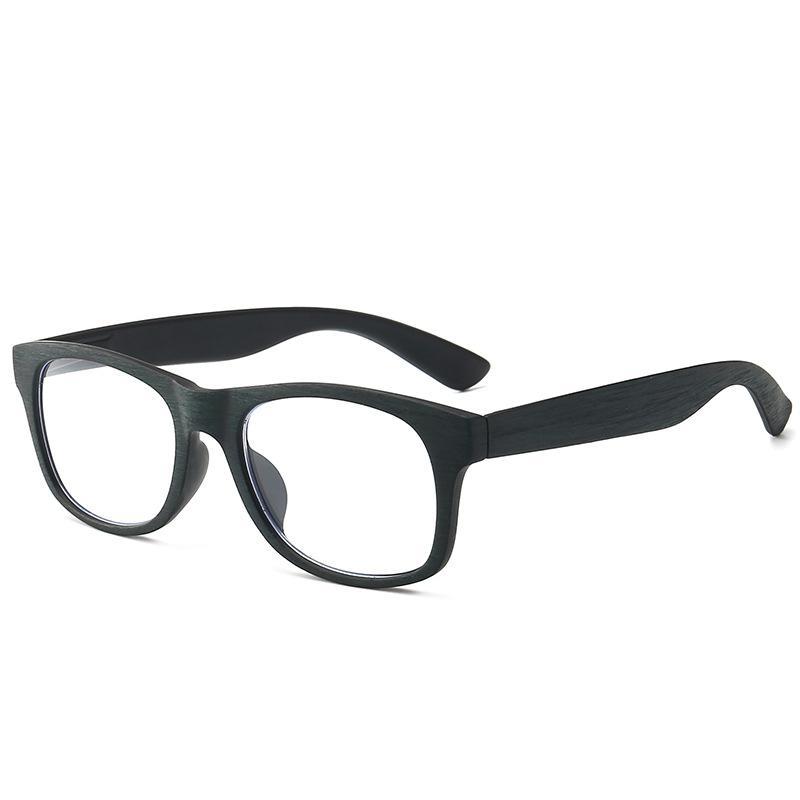 Wood Grain Retro Anti-Blue Reading Glasses Cross-Border New High-Definition Reading Mirror Personality Frame Reading
