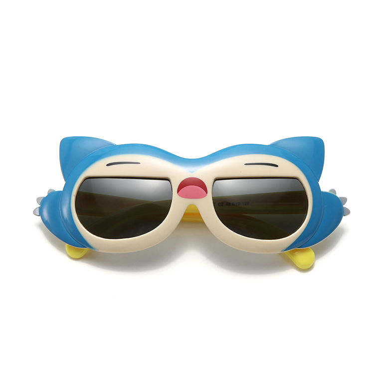 Children's silicone polarized UV protective sunglasses cute cartoon bear sunglasses for boys and girls