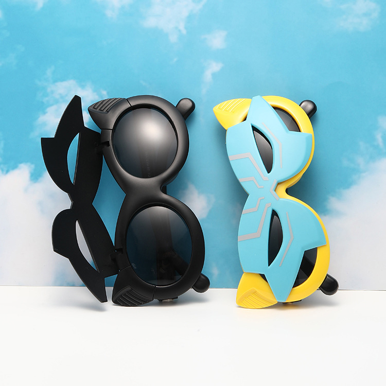Fashion personality masked Catwoman sunglasses UV protection boys polarized sunglasses boys baby sunglasses silicone