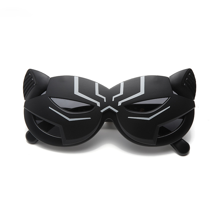 Fashion personality masked Catwoman sunglasses UV protection boys polarized sunglasses boys baby sunglasses silicone