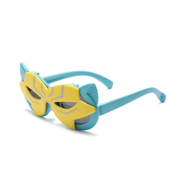 Fashion personality masked Catwoman sunglasses UV protection boys polarized sunglasses boys baby sunglasses silicone