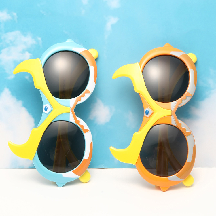 Children's polarized sunglasses UV protective silicone cartoon baby sunglasses trend cute hipster men