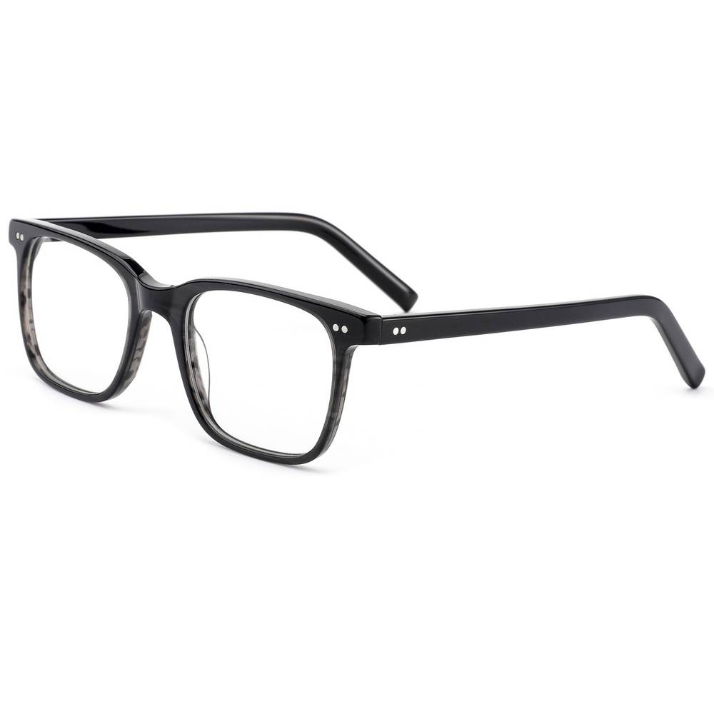 2024 Sara Luxury Glasses Frame Men Optical Square Rim Eyeglasses Frame Male High Quality Acetate Clear Spectacles