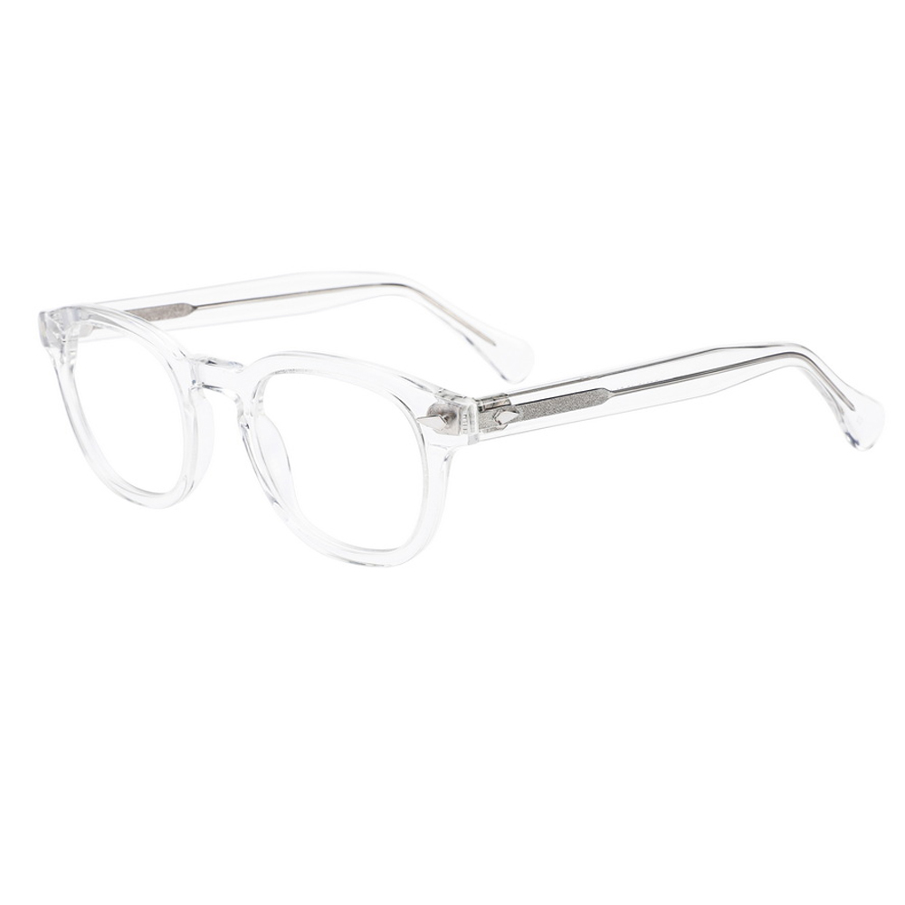 Rivet Decoration Round Acetate Optical Frame Roundness Glasses Frame for Men 2024