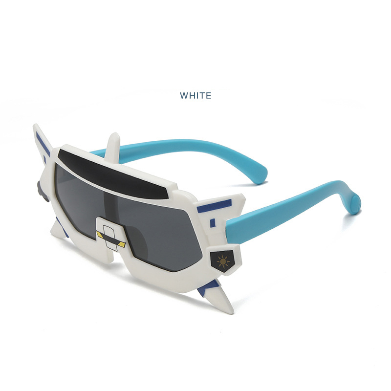 New children's girls fashion sunglasses UV protection robot cute cartoon sunglasses Baby sunglasses