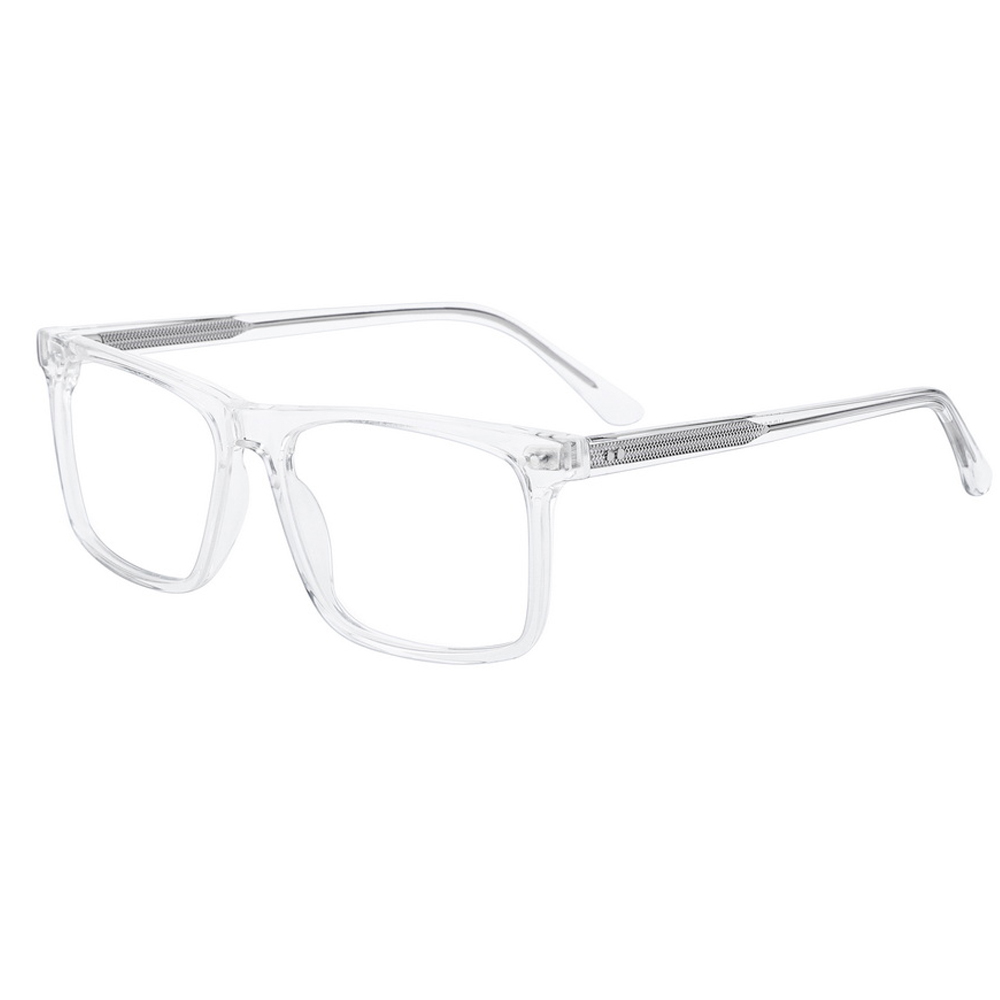 HD5006 Men Square Optical Frame Cellulose Acetate Spectacle Frames Custom Metal Pattern Eyeglasses Frame Acetate