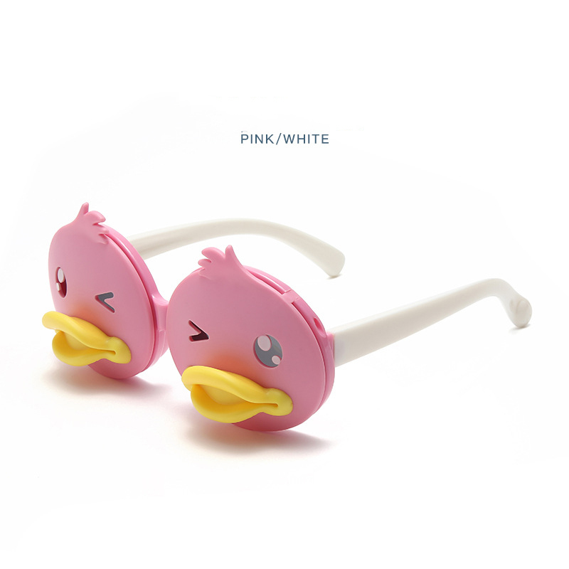 New children's sunglasses UV protection cute cartoon baby yellow duck sunglasses girl fashion sunglasses